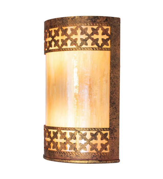 Meyda Tiffany 280751 Two Light Wall Sconce, Autumn Leaf