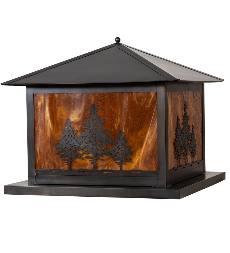 Meyda Tiffany 281598 Six Light Pier Mount, Craftsman Brown