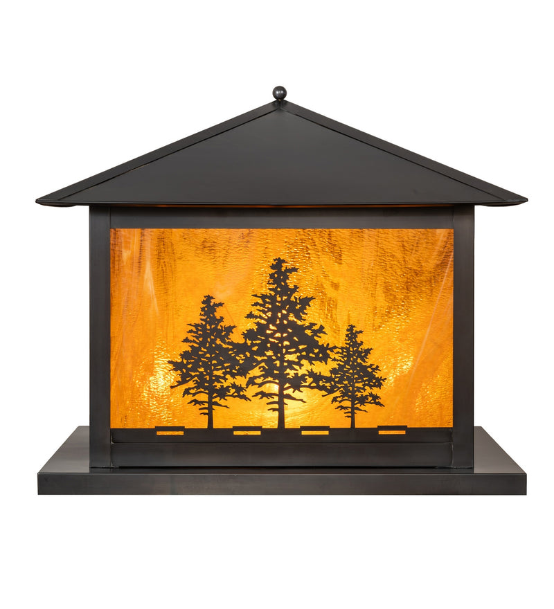 Meyda Tiffany 281598 Six Light Pier Mount, Craftsman Brown
