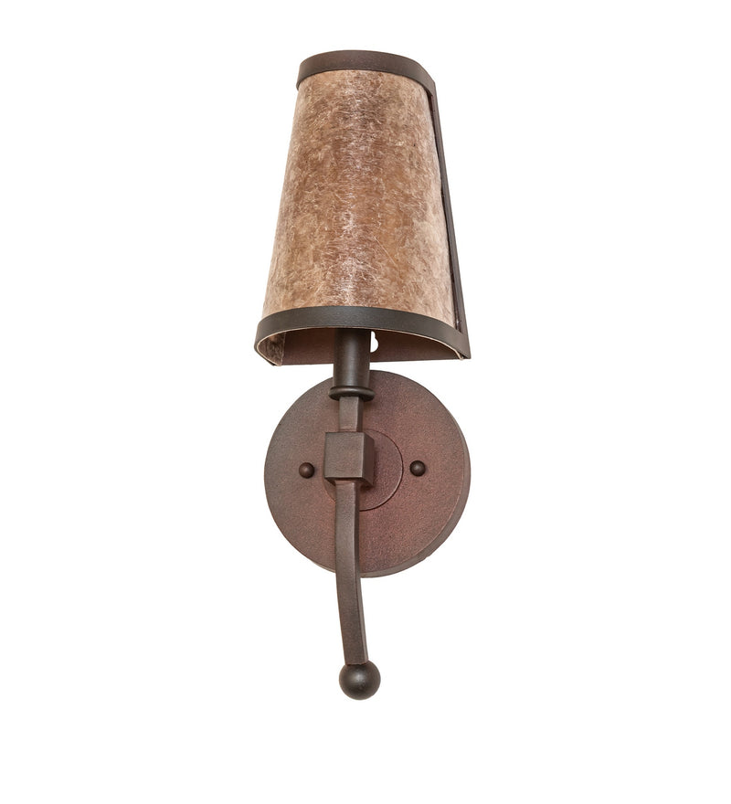 Meyda Tiffany 281865 Two Light Wall Sconce, Wrought Iron On Rust