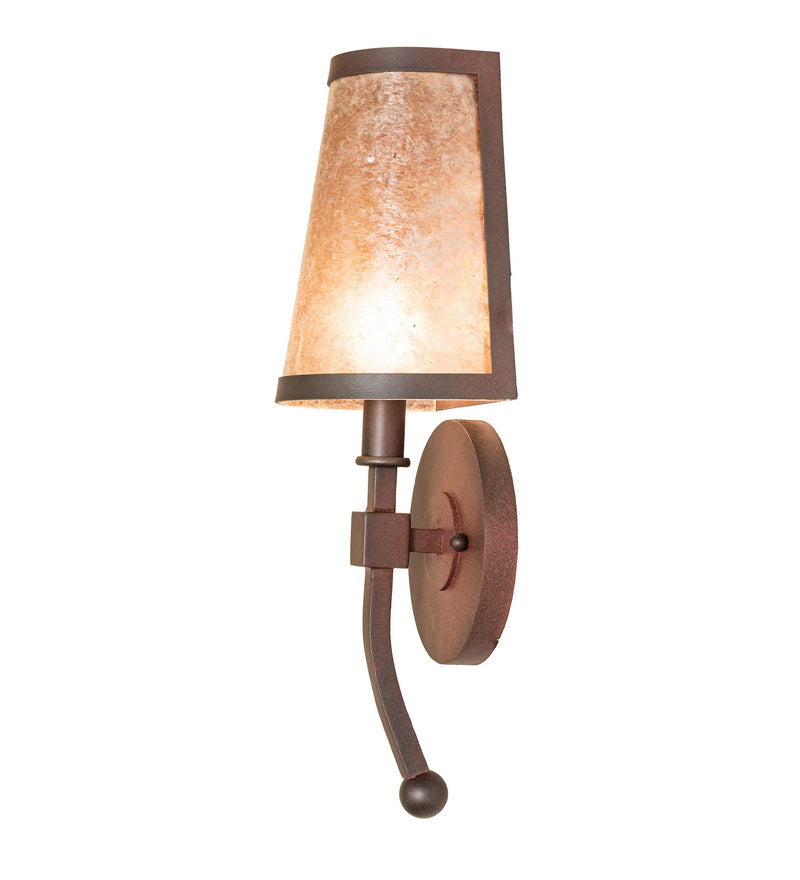 Meyda Tiffany 281865 Two Light Wall Sconce, Wrought Iron On Rust