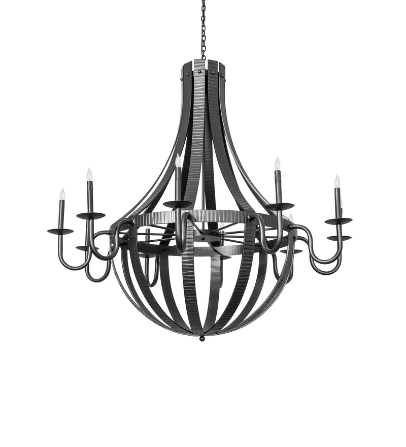 Meyda Tiffany 282053 Ten Light Chandelier, Wrought Iron