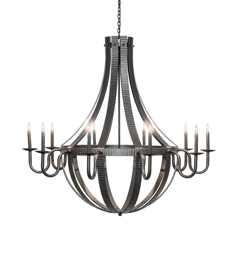 Meyda Tiffany 282053 Ten Light Chandelier, Wrought Iron