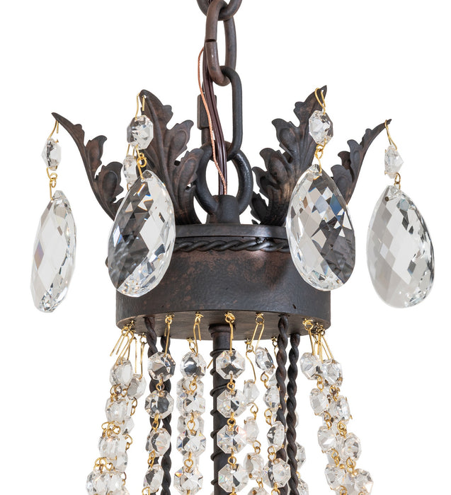 Meyda Tiffany 282055 Four Light Chandelier, Chestnut