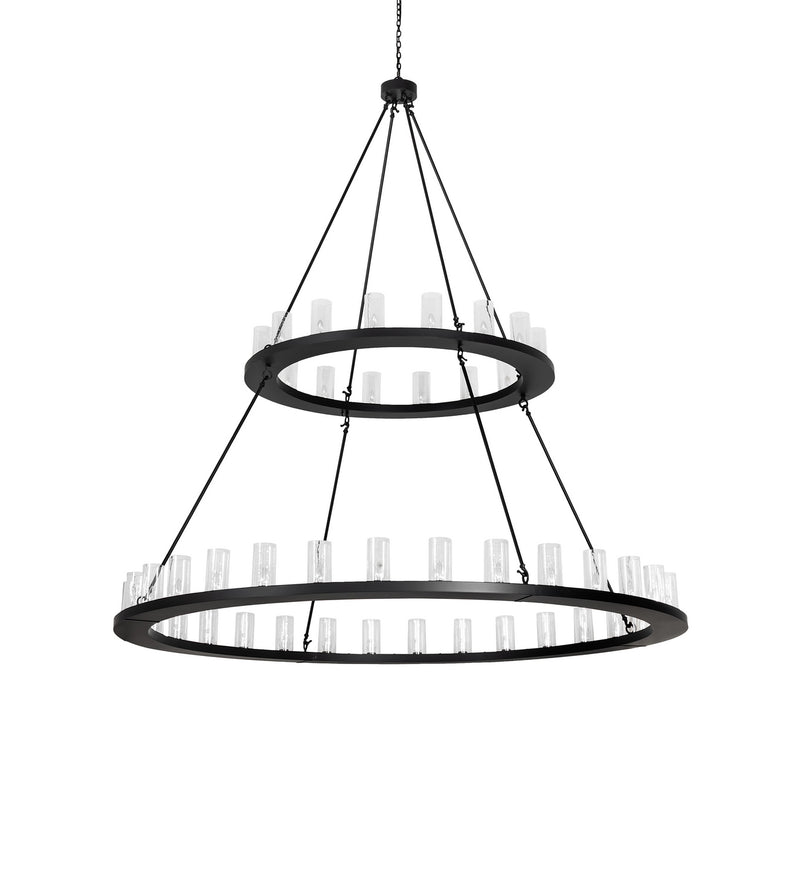 Meyda Tiffany 282920 LED Chandelier, Flat Black