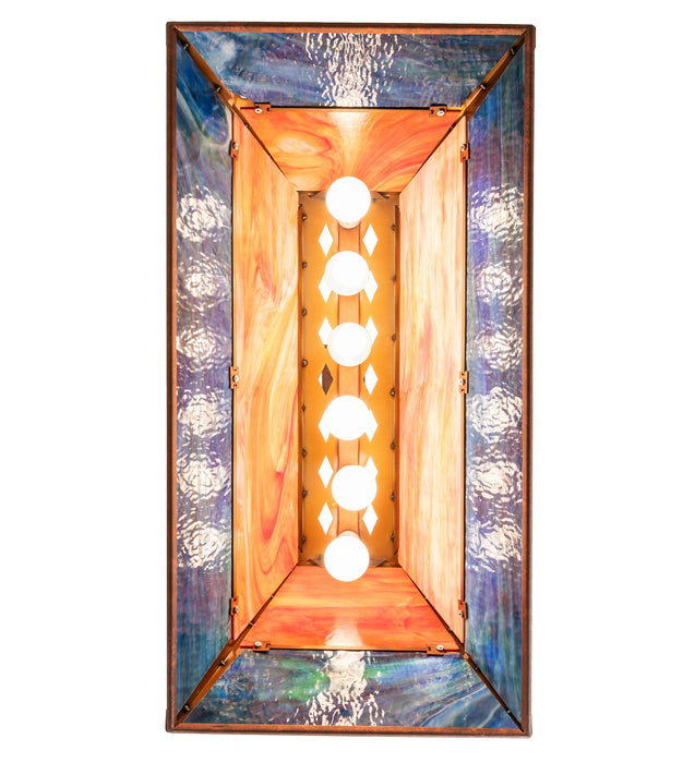 Meyda Tiffany 282943 Six Light Pendant, Industrial Copper-Premium