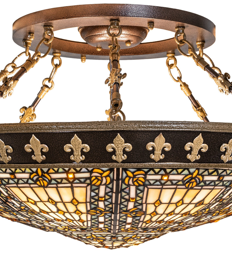 Meyda Tiffany 283082 Four Light Semi-Flushmount