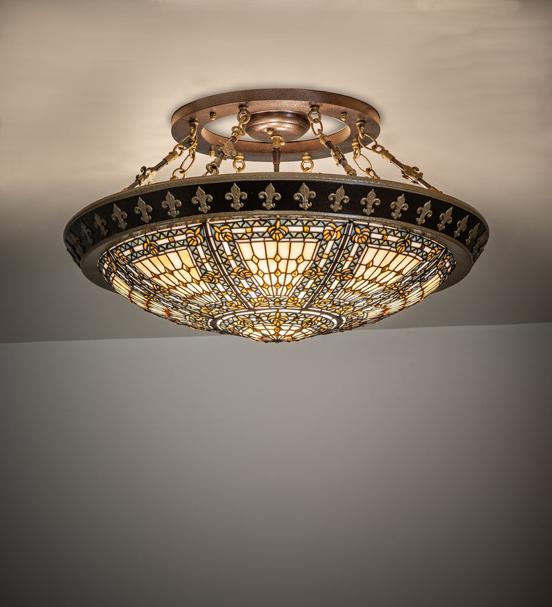 Meyda Tiffany 283082 Four Light Semi-Flushmount