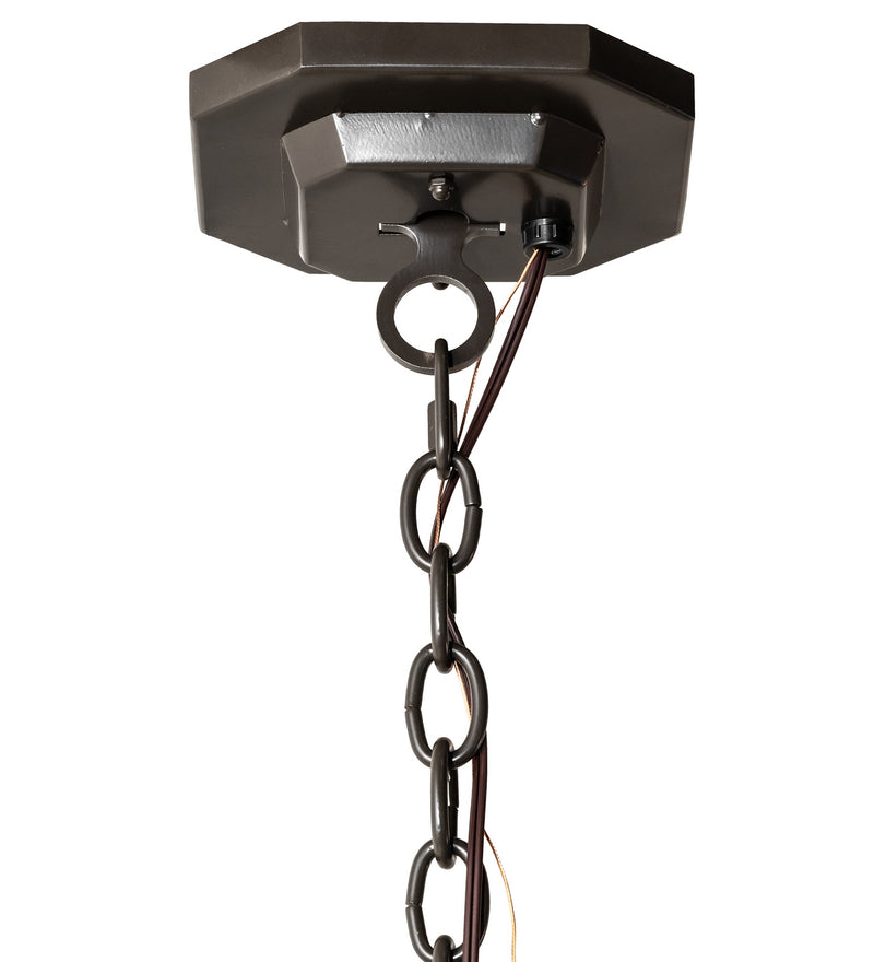 Meyda Tiffany 283707 Four Light Pendant, Timeless Bronze