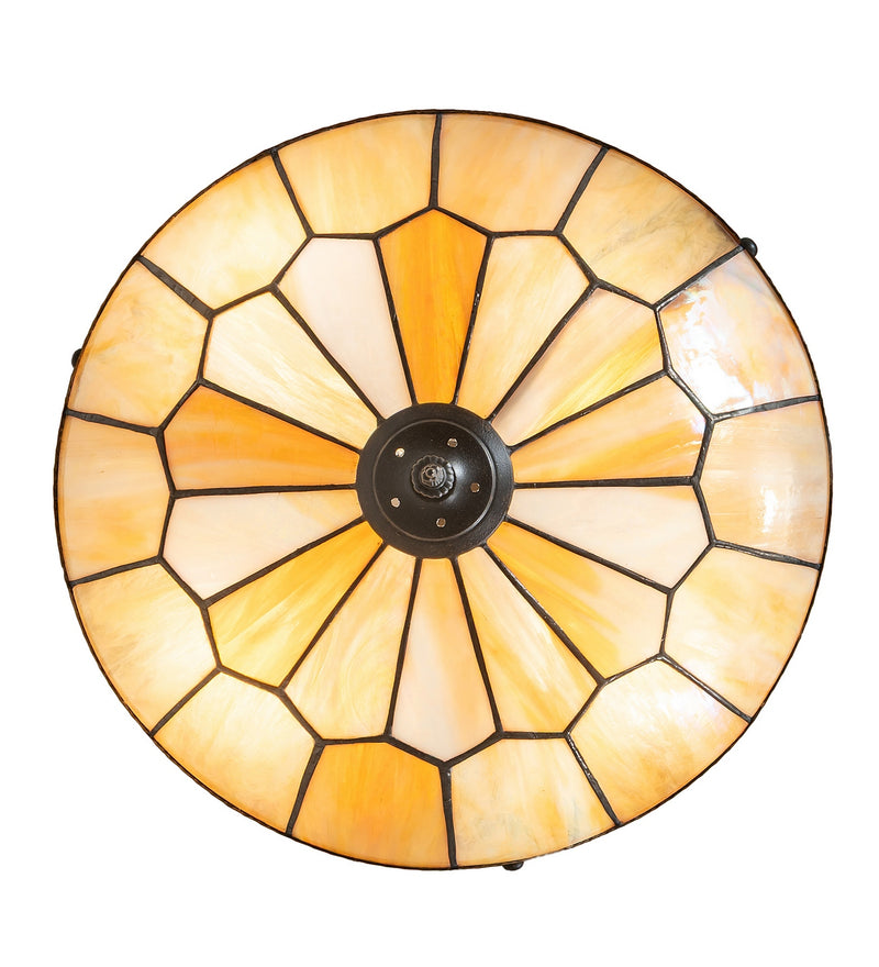 Meyda Tiffany 283871 Four Light Semi-Flushmount, Dark Roast