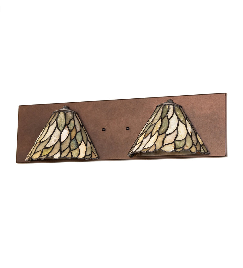 Meyda Tiffany 284041 Two Light Wall Sconce, Mahogany Bronze