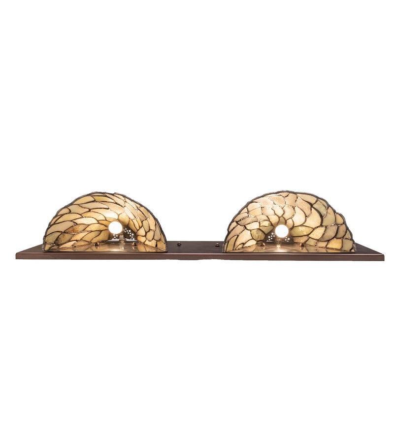 Meyda Tiffany 284041 Two Light Wall Sconce, Mahogany Bronze