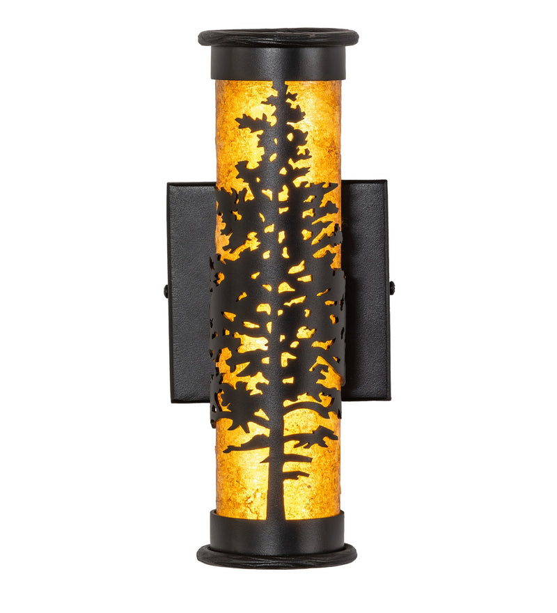 Meyda Tiffany 284148 LED Wall Sconce, Textured Black