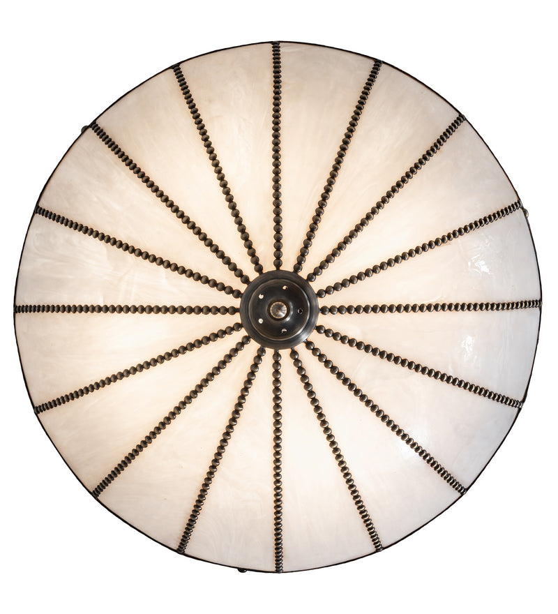 Meyda Tiffany 284691 Four Light Semi-Flushmount, Antique Brass