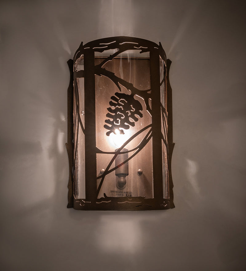 Meyda Tiffany 285637 One Light Wall Sconce, Tyler Bronze