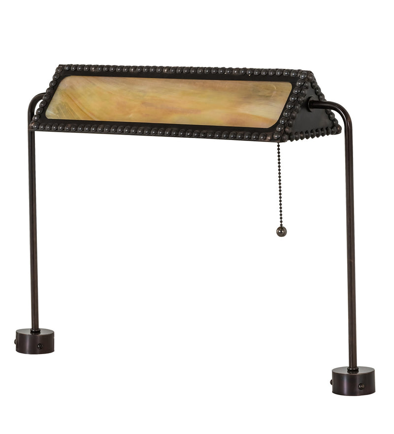 Meyda Tiffany 286006 One Light Banker's Lamp, Craftsman Brown