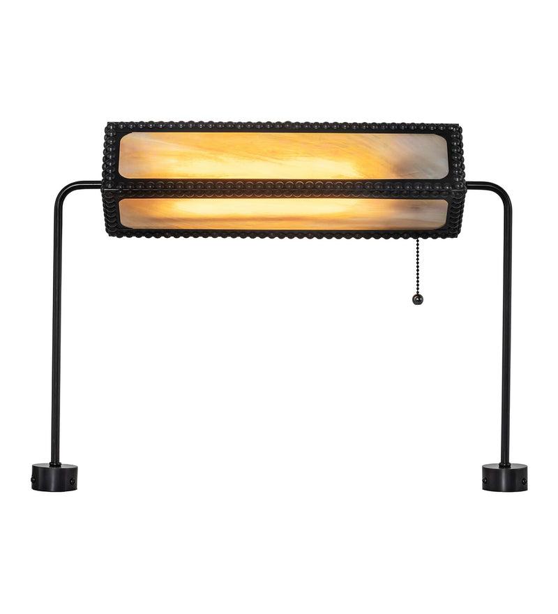 Meyda Tiffany 286006 One Light Banker's Lamp, Craftsman Brown