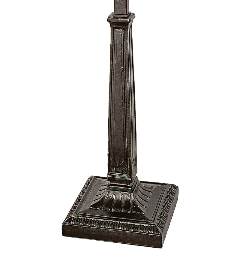 Meyda Tiffany 286286 Two Light Table Base, Verdigris Mahogany Bronze