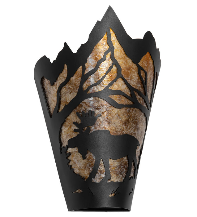 Meyda Tiffany 286409 One Light Wall Sconce, Textured Black