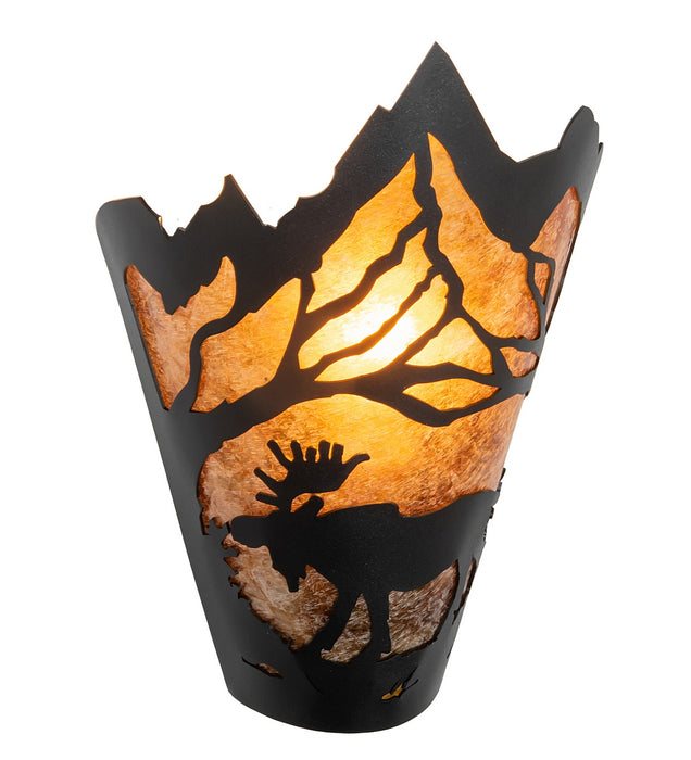 Meyda Tiffany 286409 One Light Wall Sconce, Textured Black
