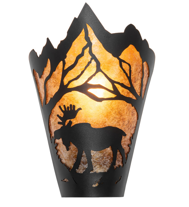 Meyda Tiffany 286409 One Light Wall Sconce, Textured Black