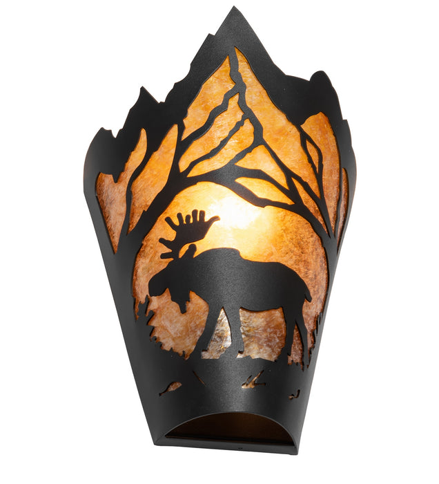 Meyda Tiffany 286409 One Light Wall Sconce, Textured Black