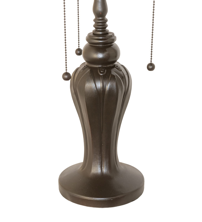 Meyda Tiffany 30877 Three Light Table Base, Mahogany Bronze