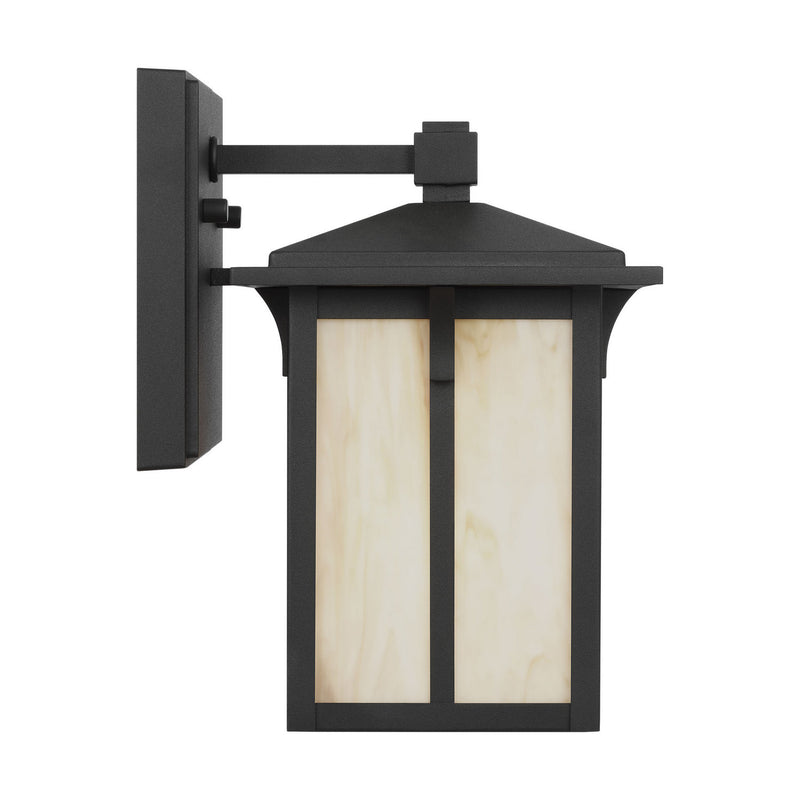 Generation Lighting 8552701CG-12 One Light Outdoor Wall Lantern, Black