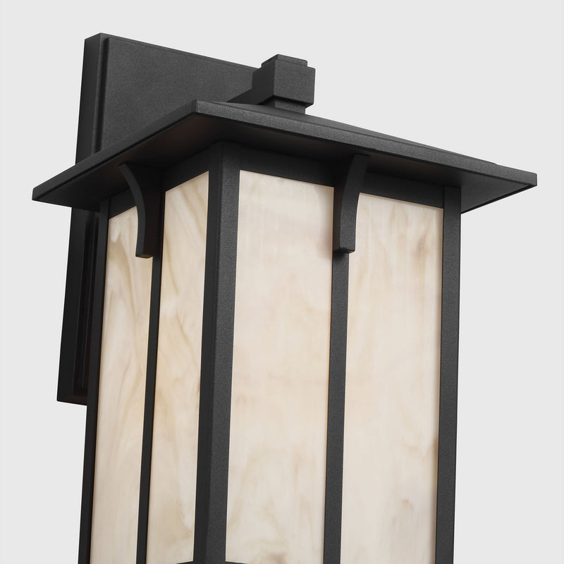 Generation Lighting 8652701CG-12 One Light Outdoor Wall Lantern, Black