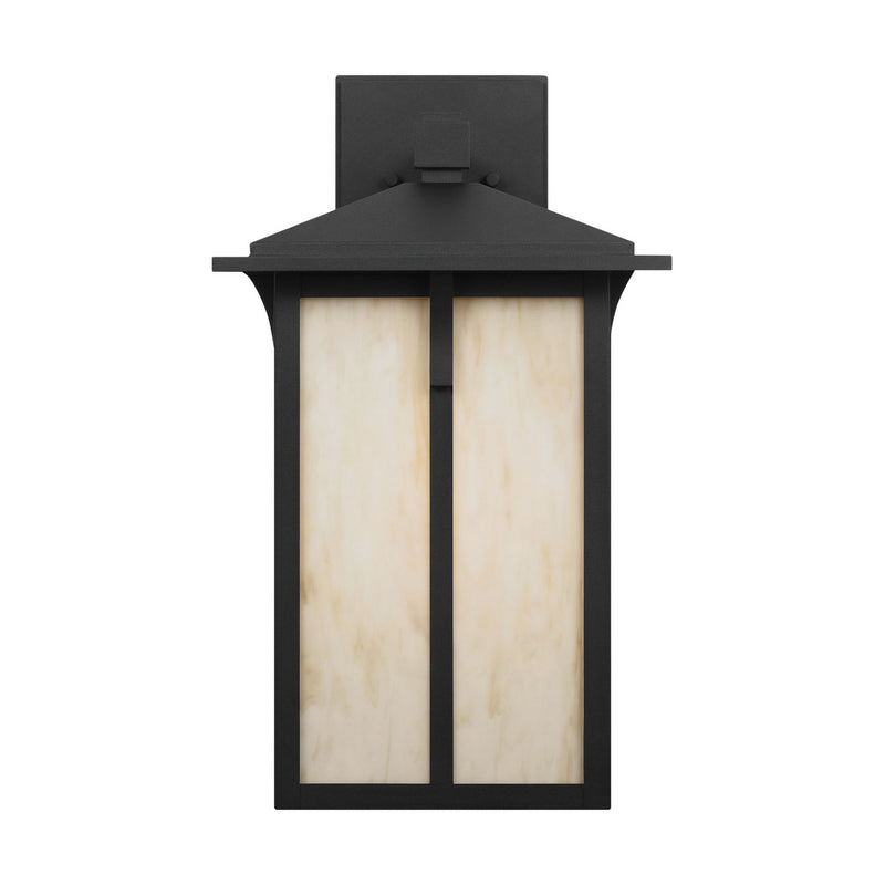 Generation Lighting 8752701CG-12 One Light Outdoor Wall Lantern, Black