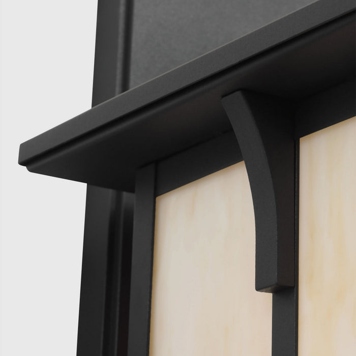 Generation Lighting 8752701CG-12 One Light Outdoor Wall Lantern, Black
