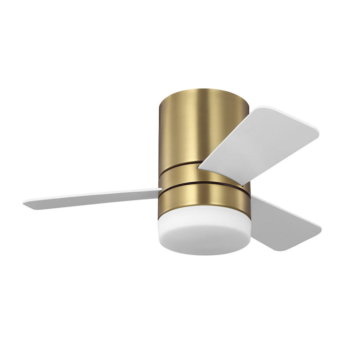 Generation Lighting 3ERHR32BBSD 32" Ceiling Fan, Burnished Brass