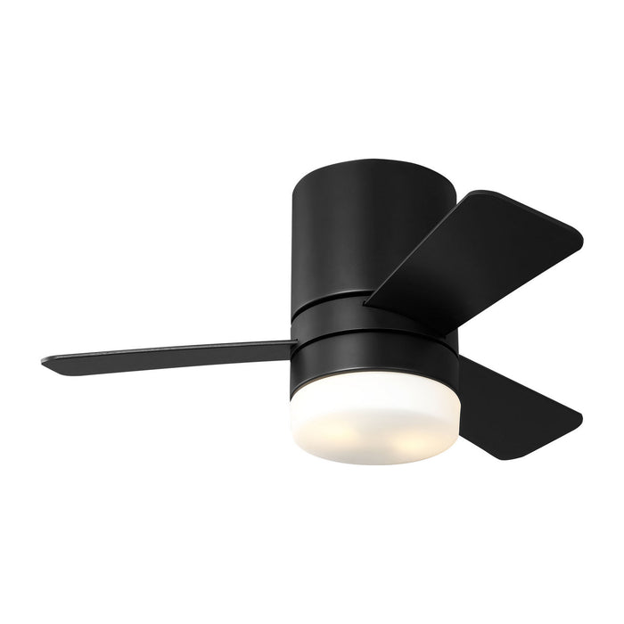 Generation Lighting 3ERHR32MBKD 32" Ceiling Fan, Midnight Black