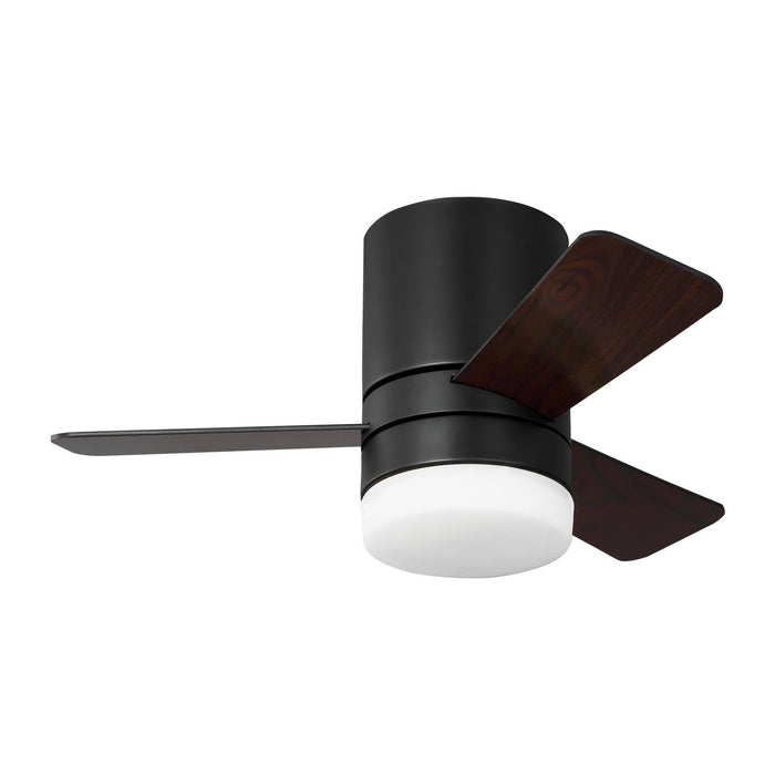 Generation Lighting 3ERHR32MBKD 32" Ceiling Fan, Midnight Black