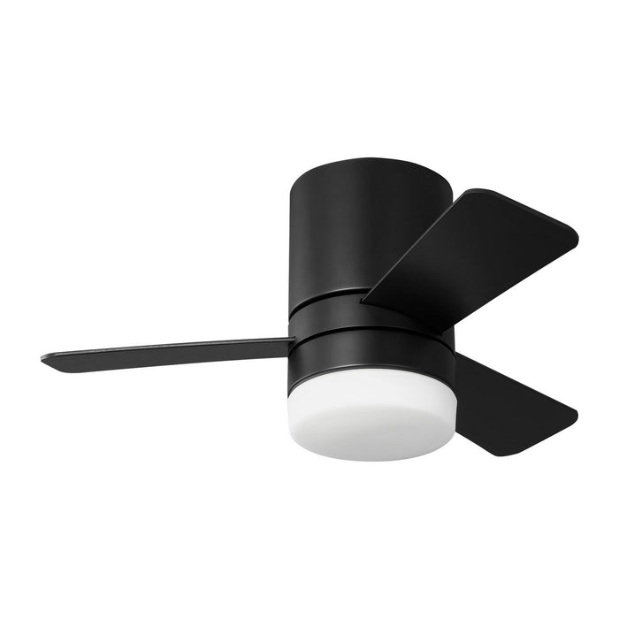 Generation Lighting 3ERHR32MBKD 32" Ceiling Fan, Midnight Black