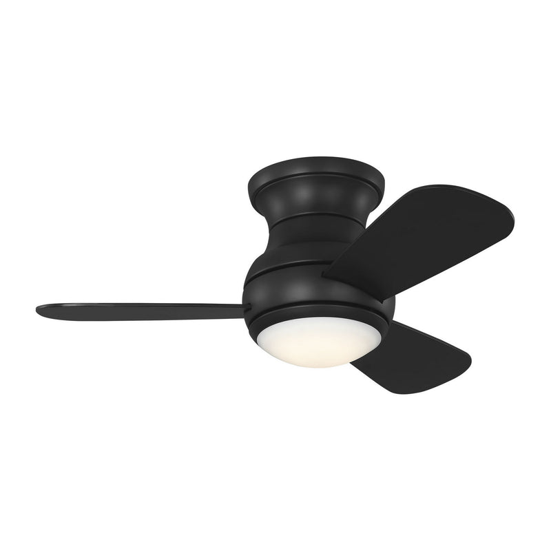 Generation Lighting 3OBSHR32MBKD 32" Ceiling Fan, Midnight Black