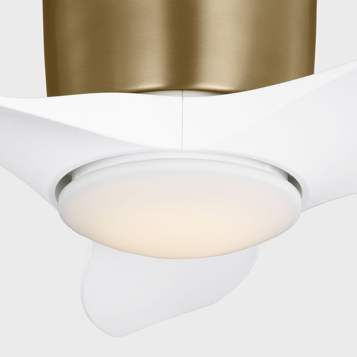 Generation Lighting 3TTHR32SBD 32" Ceiling Fan, Satin Brass