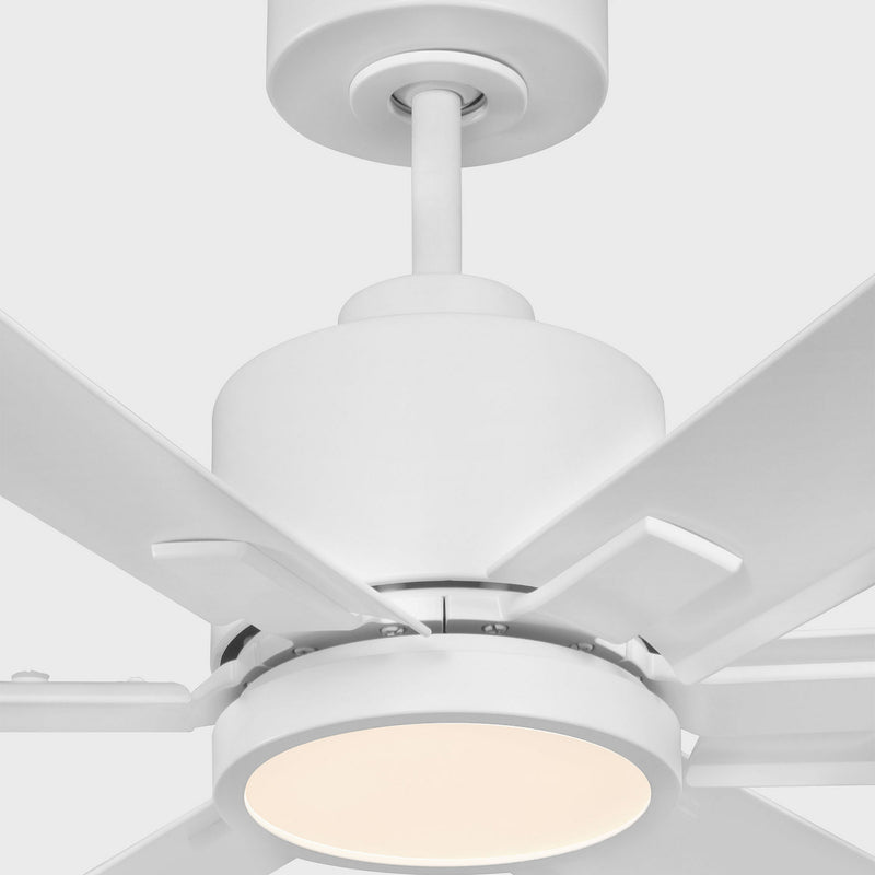 Generation Lighting 6FLSM52RZWD 52" Ceiling Fan, Matte White