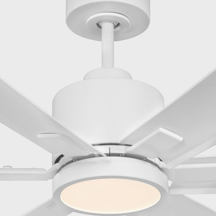 Generation Lighting 6FLSM52RZWD 52" Ceiling Fan, Matte White