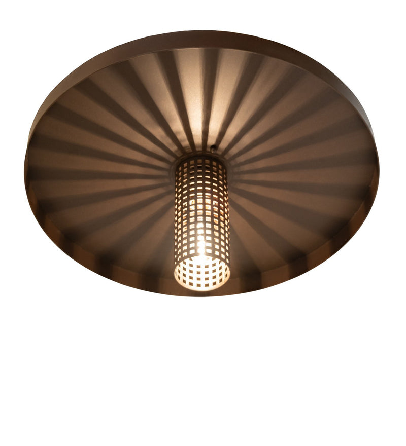 Meyda Tiffany 269299 One Light Flushmount, Tyler Bronze