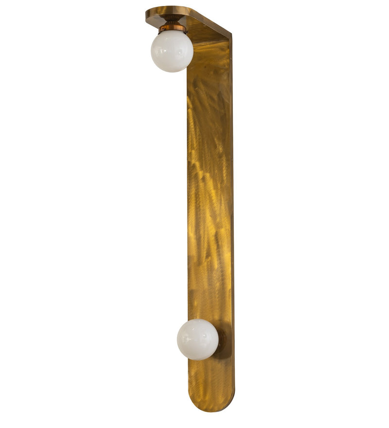 Meyda Tiffany 278098 LED Wall Sconce, Transparent Gold
