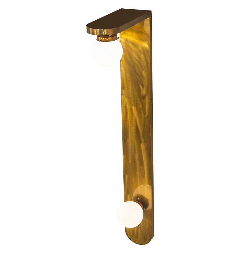 Meyda Tiffany 278098 LED Wall Sconce, Transparent Gold