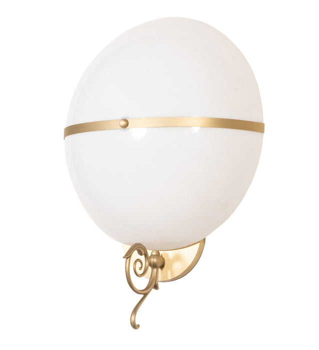 Meyda Tiffany 280814 Three Light Wall Sconce, Brushed Brass