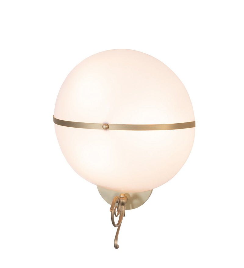 Meyda Tiffany 280814 Three Light Wall Sconce, Brushed Brass