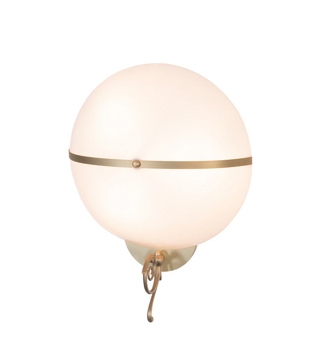 Meyda Tiffany 280814 Three Light Wall Sconce, Brushed Brass