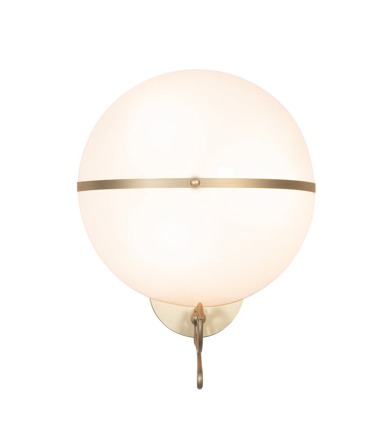 Meyda Tiffany 280814 Three Light Wall Sconce, Brushed Brass
