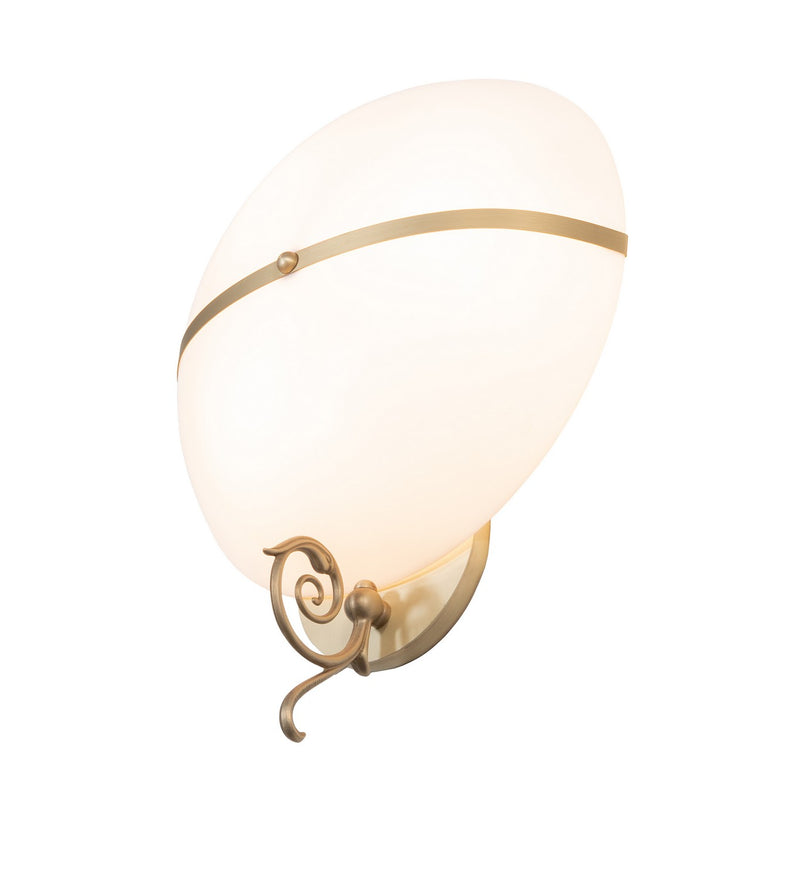 Meyda Tiffany 280814 Three Light Wall Sconce, Brushed Brass