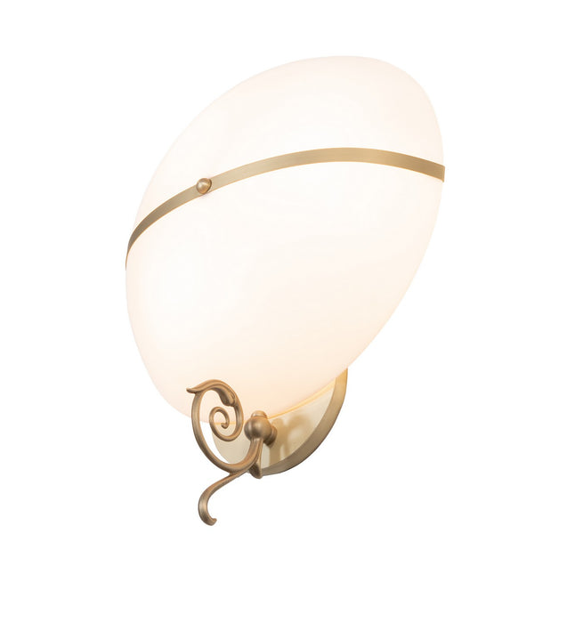 Meyda Tiffany 280814 Three Light Wall Sconce, Brushed Brass