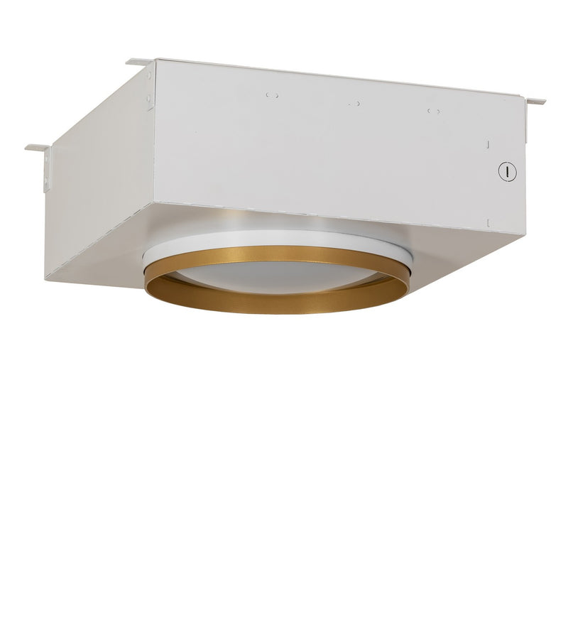 Meyda Tiffany 281640 LED Recessed Ceiling Light, Goldtastic / Gloss White