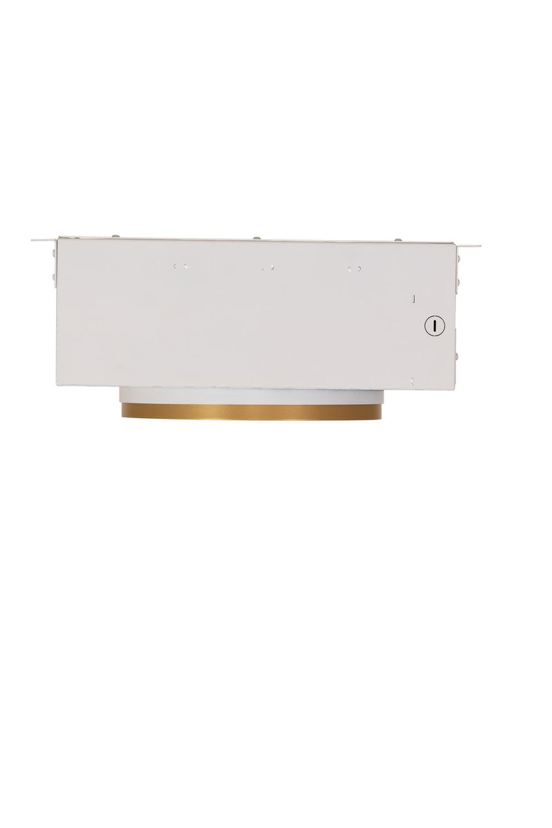 Meyda Tiffany 281640 LED Recessed Ceiling Light, Goldtastic / Gloss White